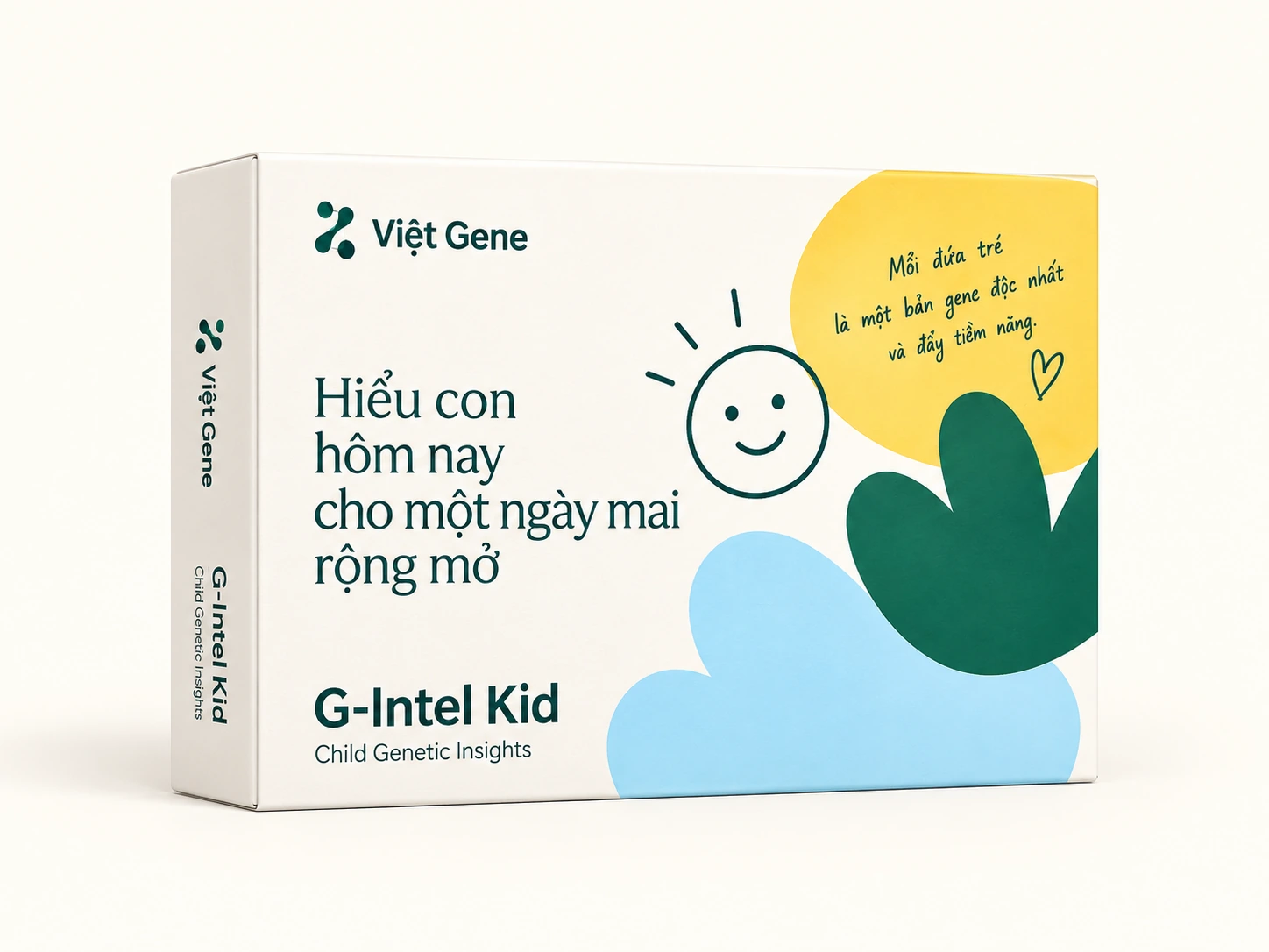 Hộp G-Intel Kid với thông điệp Hiểu con hôm nay cho một ngày mai rộng mở