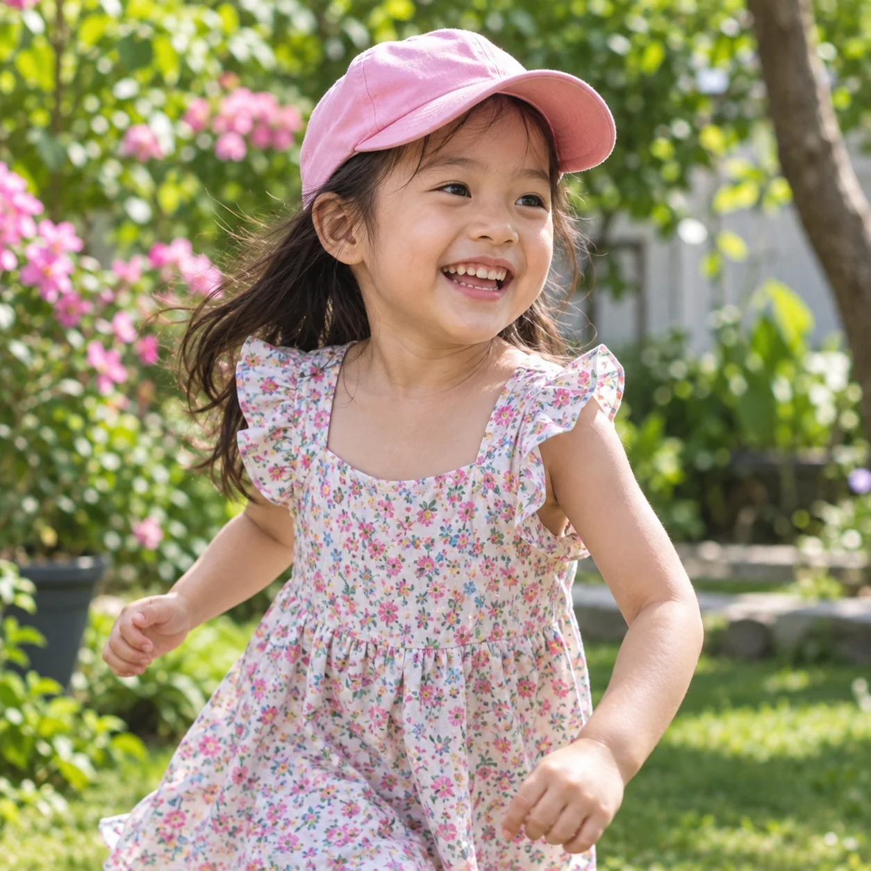 Trẻ vận động vui vẻ ngoài trời